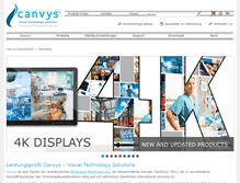 Tablet Screenshot of canvys.de